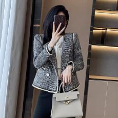 批发2026新款法式高级感轻奢高端小个子别致chic小香风西装<b class='q'>外套女</b>春秋