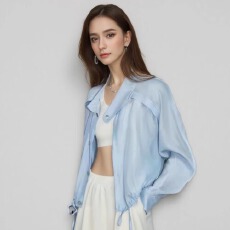 批发天丝防晒开衫薄款衬衫<b class='q'>宽松</b>吊带裙外搭罩衫外穿薄纱雪纺上衣潮