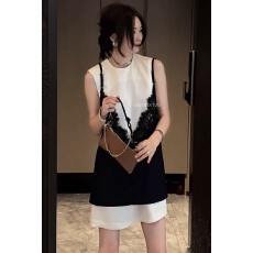 批发<b class='q'>欧洲站</b>2026夏季<b class='q'>新款</b>今年流行叠穿休闲显瘦别致无袖两件套连衣裙潮