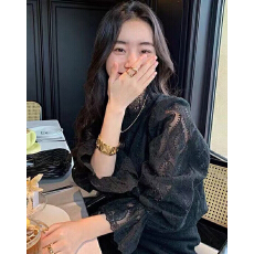批发2026法式小众设计感蕾丝衫女秋冬新款气质别致内搭<b class='q'>打底衫</b>长袖上衣