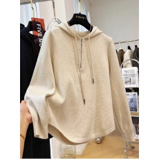 批发特大码300斤连帽套头长袖女秋冬叠穿上衣