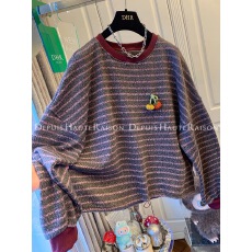 批发特大码300斤独特别致巨好看的加厚条纹卫衣女2025新款秋冬季上衣