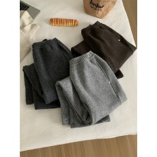 批发特大码300斤直筒裤女慵懒加绒奶奶裤<b class='q'>冬</b>季