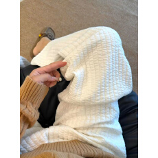 批发大码300斤夹棉休闲阔腿裤女<b class='q'>冬</b>季慵懒松弛感高腰加厚棉裤