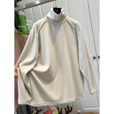 批发特<b class='q'>大码</b>300斤高领纯色宽松<b class='q'>长袖</b>T恤女上衣保暖加厚秋冬