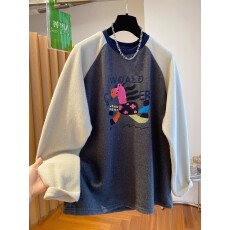 批发胖MM大码300斤减龄德绒插肩长袖T恤女秋<b class='q'>冬</b>宽松大版百搭保暖内搭衫