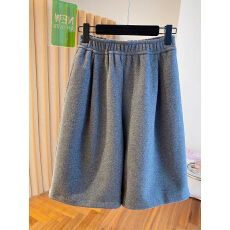 批发胖妹妹特<b class='q'>大码</b>300斤加绒休闲阔腿七分裤女春秋显瘦直筒加厚短裤冬