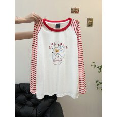 批发特大码300斤2026新款手绘小马长袖T恤男夏季薄款宽松休闲防晒上衣