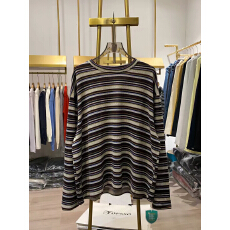 批发胖MM大码300斤简约复古条纹长袖T恤女<b class='q'>春</b>秋款宽松大版韩系穿搭上衣