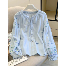 批发大码300斤时尚气质宽松长袖衬衫女春<b class='q'>秋</b>百搭休闲洋气漂亮小衫上衣