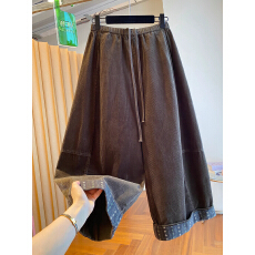 批发胖妹妹300斤<b class='q'>大码</b>韩版复古慵懒灯芯绒<b class='q'>阔腿裤</b>女早秋高腰九分气球<b class='q'>裤</b>
