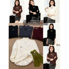 批发秋冬新款纯欲性感<b class='q'>网纱</b>拼接洋气<b class='q'>打底衫</b>女一体绒通勤风毛衣