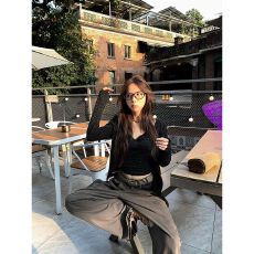 批发蕾丝碎花辣妹吊带<b class='q'>露</b><b class='q'>脐</b>修身<b class='q'>背心</b>开衫