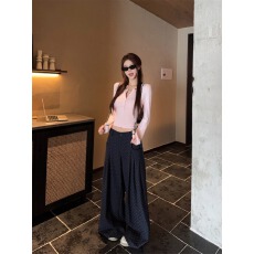 批发已出货 半开领长袖打底衫t恤女秋冬2025新款内搭收腰短上衣