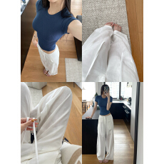 批发已发货 夏季轻薄透气直筒<b class='q'>裤</b>人字纹垂感阔腿<b class='q'>裤</b>