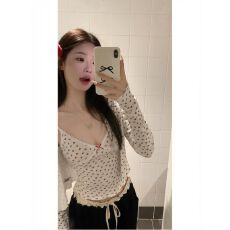 批发韩系<b class='q'>女</b>碎花长袖<b class='q'>开衫</b>上衣短款内搭吊带<b class='q'>背心</b>