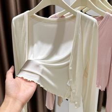 批发夏季薄款外搭短款<b class='q'>防晒</b>开衫上衣