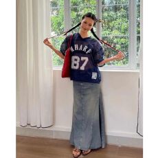 批发原版面料原版做工大网眼球衣美式复古街头印花短袖<b class='q'>t</b><b class='q'>恤</b>男女夏季