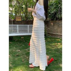 批发韩国<b class='q'>东大门</b>2026夏季新款女装时尚洋气多层花边半身裙包臀鱼尾长裙