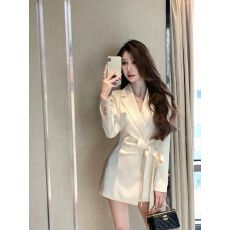 批发法式高级感绑带西装外套<b class='q'>连衣裙</b>女设计感小众收腰气质短裙2026<b class='q'>春秋</b>