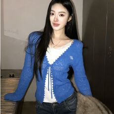 批发美式复古辣妹风针织<b class='q'>衫</b>防晒<b class='q'>衫</b>夏季新款<b class='q'>空调</b><b class='q'>衫</b>显瘦高级感上衣女