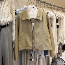 批发<b class='q'>韩国</b>chic2026早春新款复古翻领拉链百搭机车服pu仿皮衣短款<b class='q'>外套</b>女