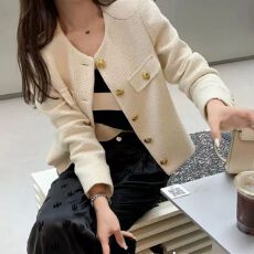 批发小香风短<b class='q'>外套</b>女装春秋2026年新款韩系高级感名媛气质chic长袖上衣