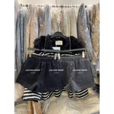 批发原版~韩国chic秋冬<b class='q'>新款</b>高腰显瘦百搭a字松紧腰加厚阔腿<b class='q'>短裤</b>女潮