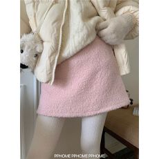 批发韩国chic内里<b class='q'>打底</b>裤 仿羊羔毛A字半身裙女高腰显瘦修身防走光短裙