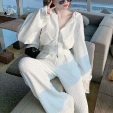 批发秋季新款2026连帽卫衣阔腿裤<b class='q'>两件</b>套韩版宽松显瘦休闲时尚套<b class='q'>装</b><b class='q'>女</b>潮