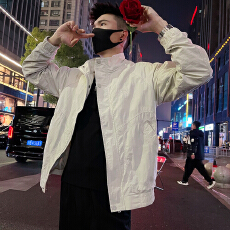 批发<b class='q'>秋</b>款男士潮牌夹克外套痞帅高级感休闲薄款外穿上衣
