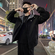 /P118控165 2026春款痞帅潮流休闲男士连帽宽松夹克外套