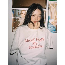 批发韩国<b class='q'>大</b>码<b class='q'>女</b>装纯棉210克100%棉<b class='q'>女</b>夏装慵懒宽松百搭印花短袖T恤韩系