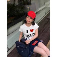 批发韩国大码女装纯棉210克100%棉女夏装慵懒宽松百搭印花短袖<b class='q'>T</b><b class='q'>恤</b>韩系