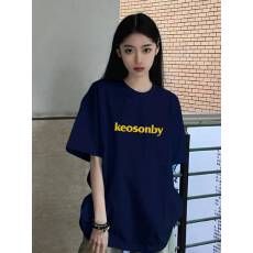 批发韩国大码女装纯棉210克100%棉女夏装慵懒宽松百搭印花短袖<b class='q'>T</b><b class='q'>恤</b>韩系