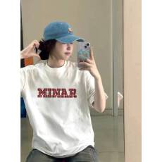 批发韩国大码女装纯棉210克100%棉女夏装慵懒宽松百搭印花短袖<b class='q'>T</b><b class='q'>恤</b>韩系