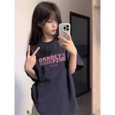 批发韩国大码女装纯棉210克100%棉女夏装慵懒宽松百搭印花短袖<b class='q'>T</b><b class='q'>恤</b>韩系