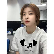 批发韩国大码女装纯棉210克100%棉女夏装慵懒宽松百搭印花短袖<b class='q'>T</b><b class='q'>恤</b>韩系