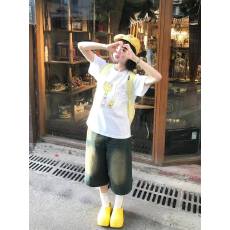 批发韩国大码女装纯棉210克100%棉女夏装慵懒宽松百搭印花短袖<b class='q'>T</b><b class='q'>恤</b>韩系