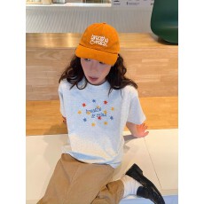 批发<b class='q'>韩国</b>大码女装纯棉210克100%棉女夏装慵懒宽松百搭印花短袖T恤韩系