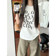 批发韩国<b class='q'>大码</b><b class='q'>女</b>装纯棉210克100%棉<b class='q'>女</b>夏装慵懒宽松百搭印花短袖T恤韩系