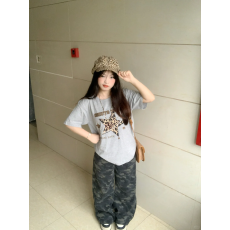 批发韩国<b class='q'>大码</b><b class='q'>女</b>装纯棉210克100%棉<b class='q'>女</b>夏装慵懒宽松百搭印花短袖T恤韩系