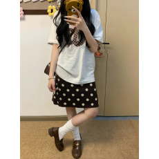 批发韩国<b class='q'>大码</b><b class='q'>女</b>装纯棉210克100%棉<b class='q'>女</b>夏装慵懒宽松百搭印花短袖T恤韩系