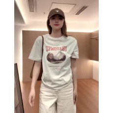 批发韩国<b class='q'>大</b>码女装纯棉210克100%棉女夏装慵懒宽松百搭印花短袖<b class='q'>T</b><b class='q'>恤</b>韩系