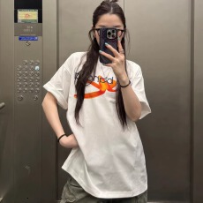 批发韩国<b class='q'>大</b>码女装纯棉210克100%棉女夏装慵懒宽松百搭印花短袖<b class='q'>T</b><b class='q'>恤</b>韩系