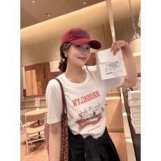 批发韩国<b class='q'>大</b>码女装纯棉210克100%棉女夏装慵懒宽松百搭印花短袖<b class='q'>T</b><b class='q'>恤</b>韩系