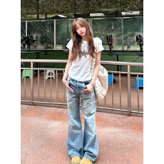 批发40支220克精梳92%棉+8%氨纶后包领修身显瘦正肩短袖<b class='q'>t</b><b class='q'>恤</b>女辣妹短款