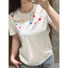 批发40支220克精梳92%棉+8%氨纶后包领修身显瘦正肩短袖<b class='q'>t</b><b class='q'>恤</b>女辣妹短款