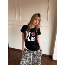 批发40支220克精梳92%棉+8%氨纶后包领修身显瘦正肩短袖<b class='q'>t</b><b class='q'>恤</b>女辣妹短款