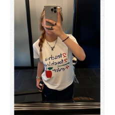 批发40支220克精梳92%棉+8%氨纶后包领修身显瘦正肩短袖<b class='q'>t</b><b class='q'>恤</b>女辣妹短款